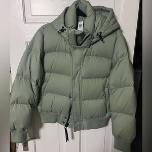 Aritzia SuperPuff- Silent Storm Green